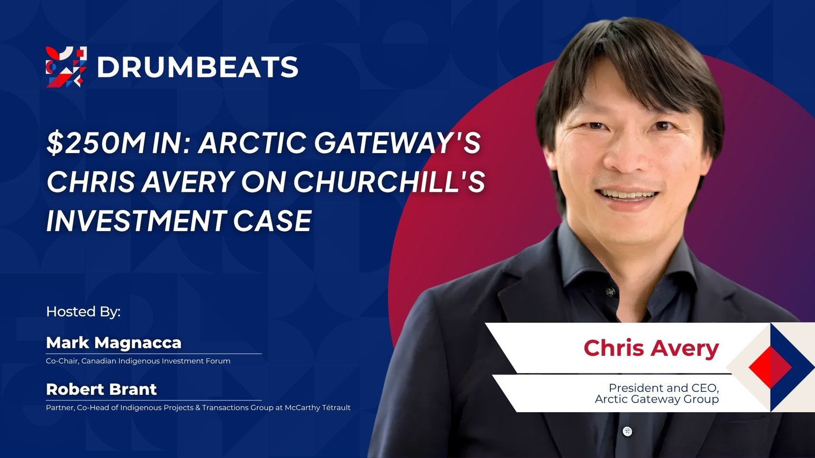 Original Drumbeats campaign creative featuring Chris Avery of Arctic Gateway